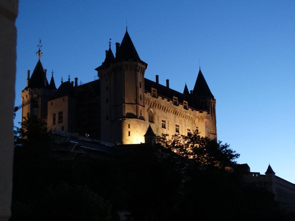 Vue Splendide Sur Chateau Saumur Exteriér fotografie